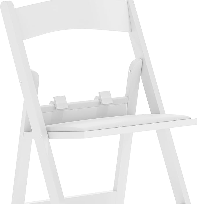 Flash Furniture HERCULES Kids White Resin Folding Chair