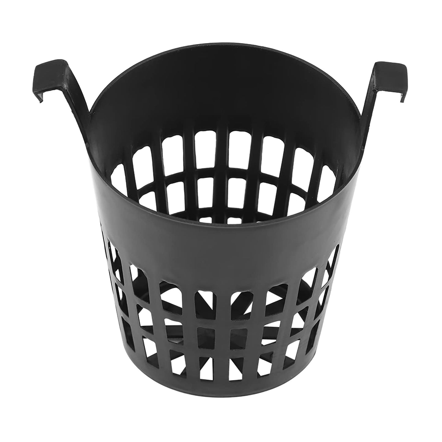 UYISMML 10 Pack 2.5 inch Garden Slotted Mesh Net Cups with Hook, Round Heavy Duty Net Pots Hydroponics Supplies Cups, Orchids Aquaponics Plant Nursery Pots for Garden Balcony Planting