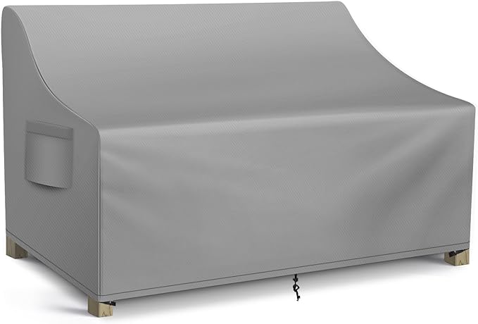 WLEAFJ Patio Sofa Cover Waterproof, 3-Seater Outdoor Sofa, Heavy Duty Deep