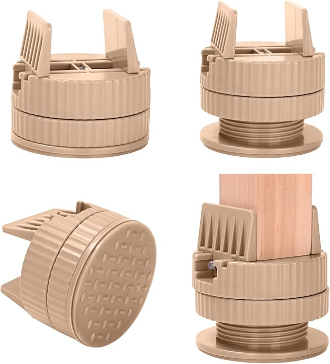 4 Pack Heavy Duty Bed Risers