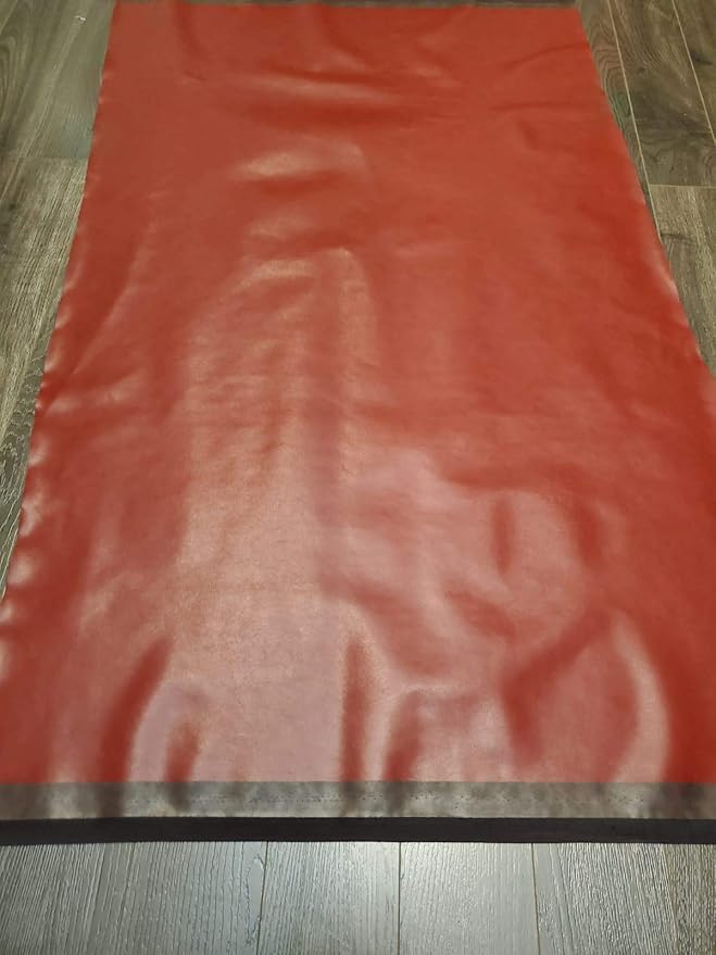 NAT LEATHERS | Burgundy Soft Faux Vegan Leather Fabric Sheet PU | 4 Yards Cut