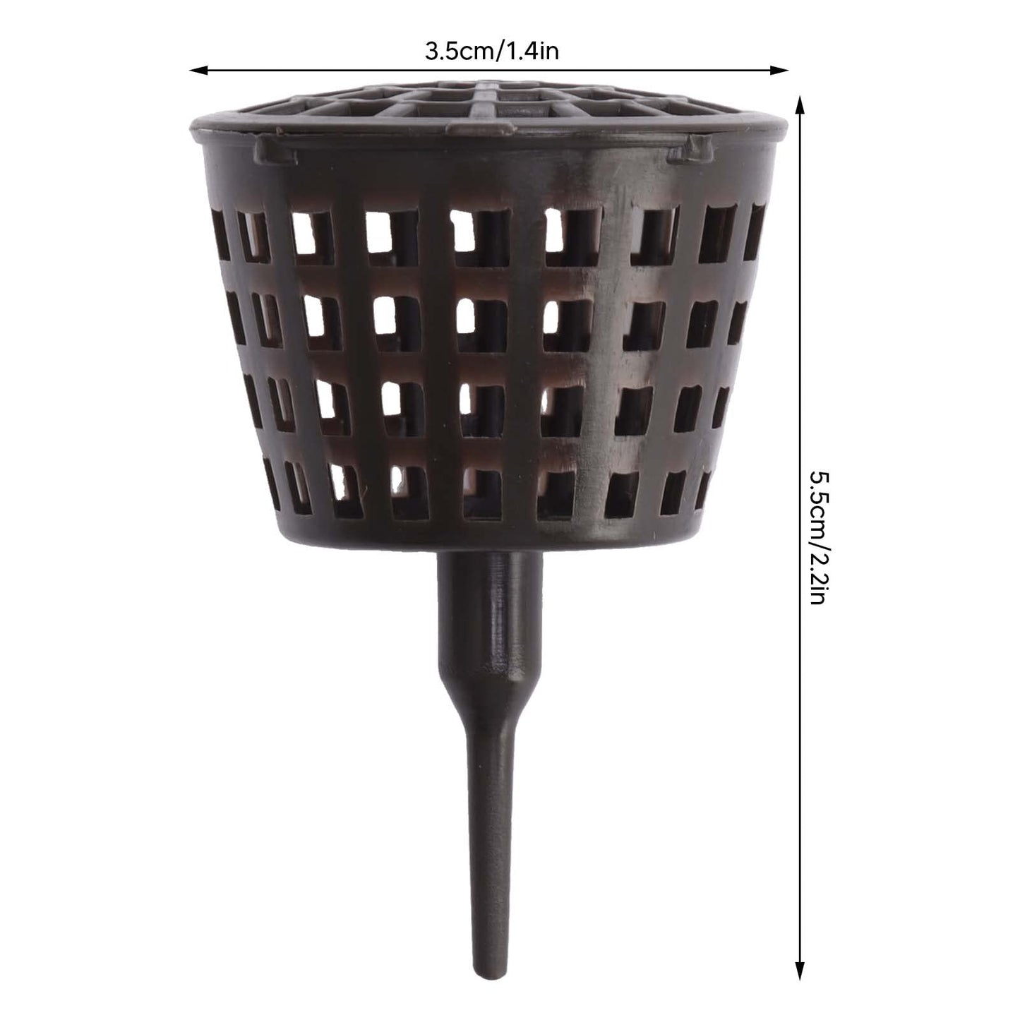 100PCS Plastic Fertilizer Box, Mesh Basket with Lid, Planting Fertilizer Net Pot, Just Needs to be Inserted Directly Into The Growing Soil (Large Size with Lid)