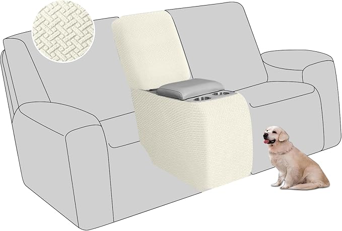 ALIECOM Recliner Sectional Couch Covers L Shape Stretch Corner Reclining