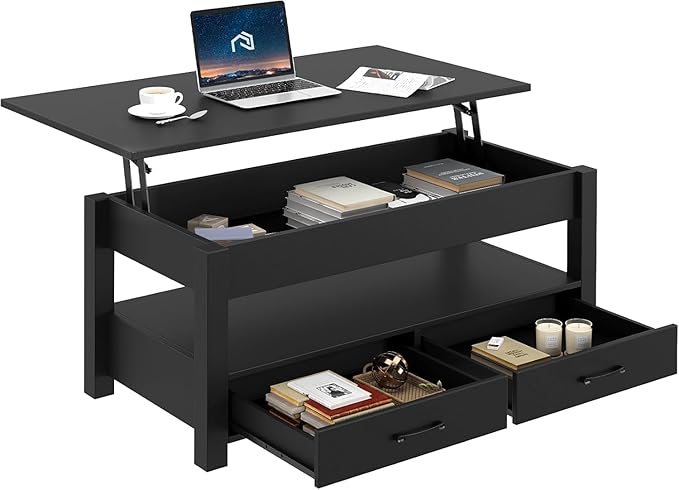 Rolanstar Coffee Table, 47.2" Lift Top Coffee Table