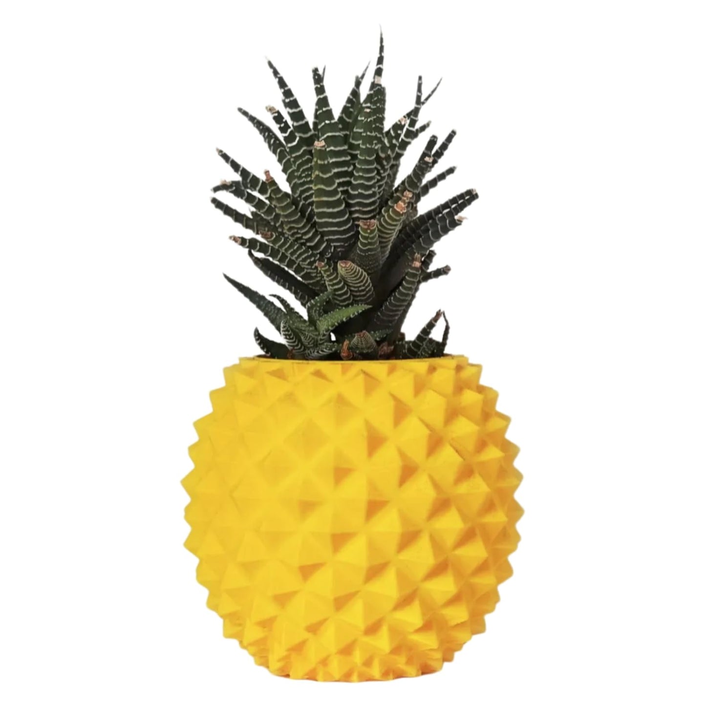 TIME&TRAVE Cute Pineapple-Inspired Indoor Plant Pots - 4.96 Inch Fower Pot Small Succulent Green Plants Pot, Cute Plant Gifts for Plant Lovers