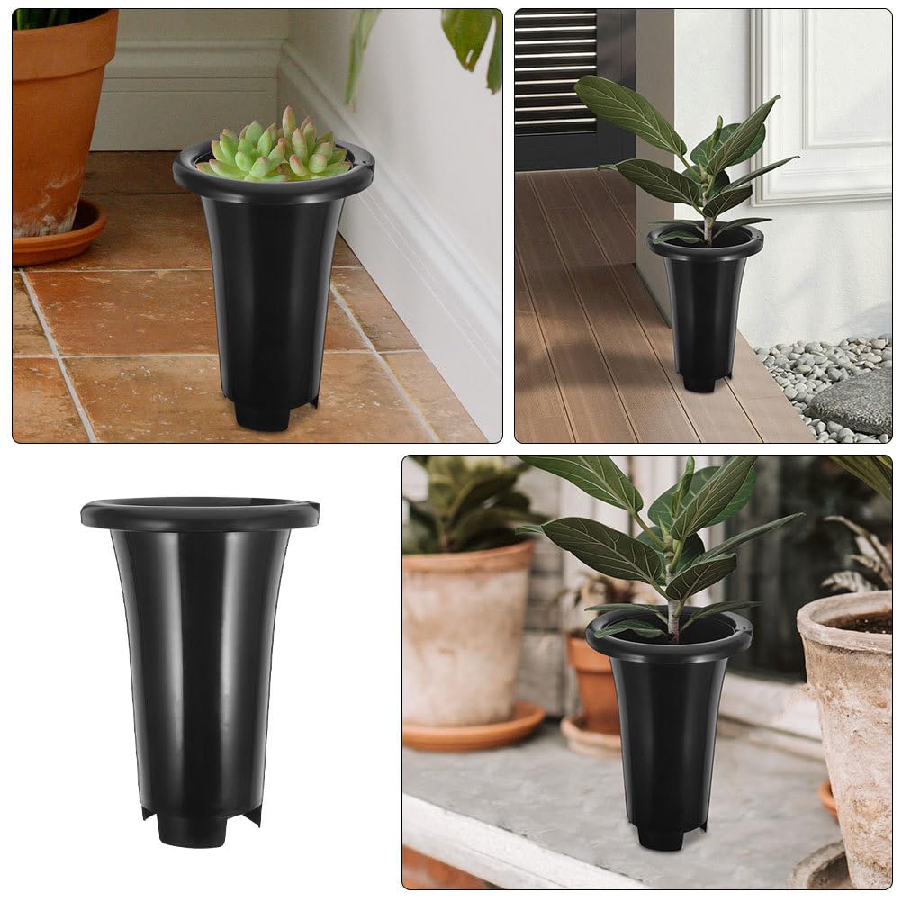 Mipcase 10Pcs Orchid Nursery Pots with Drainage Holes Plastic Plant Nursery Containers 7.67X5.31X5.31In for Indoor Outdoor Succulent Growing and Repotting