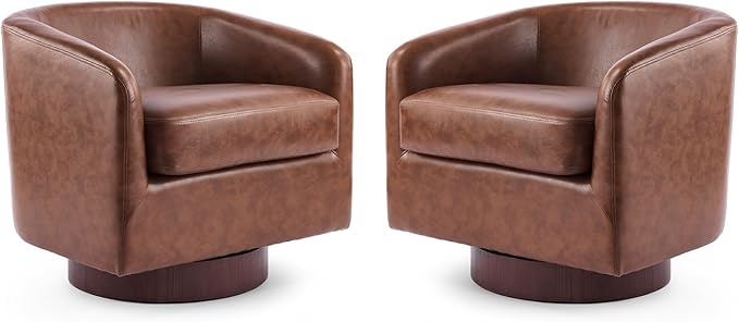 VINGLI 360°Swivel Accent Chairs Set of 2