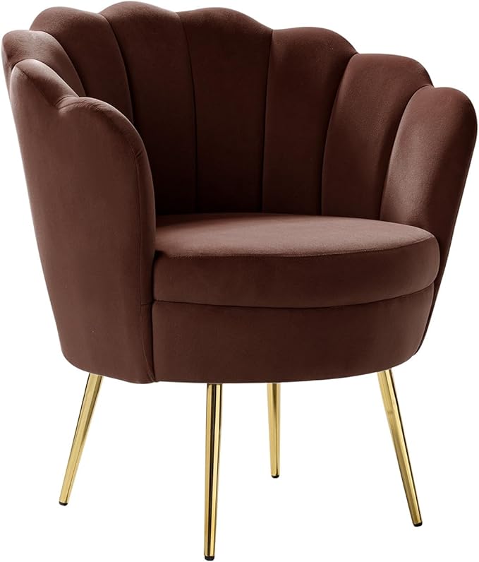 HULALA HOME Modern Velvet Accent Chairs Set of 2