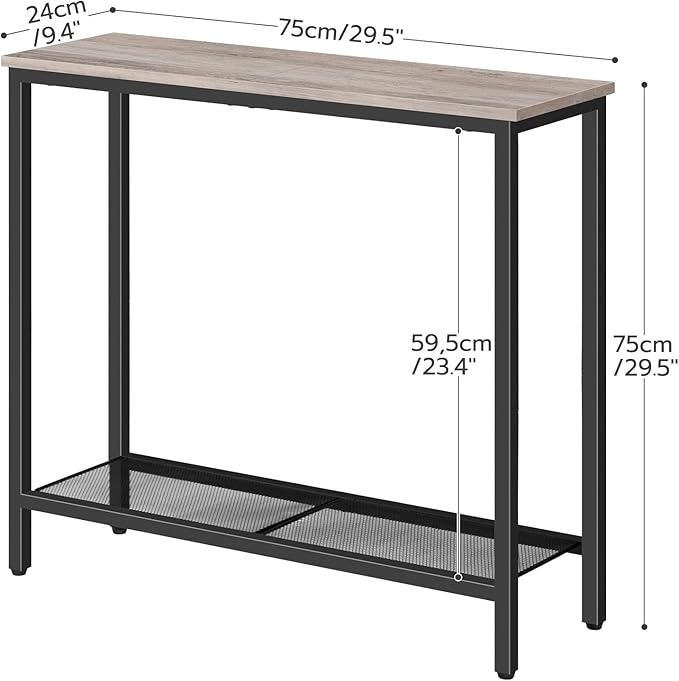 HOOBRO 29.5" Narrow Console Table, Small Entryway Table