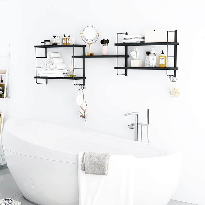 MXCSE Wall Shelves, Wall Mounted Bookshelves, DIY Floating Shelves