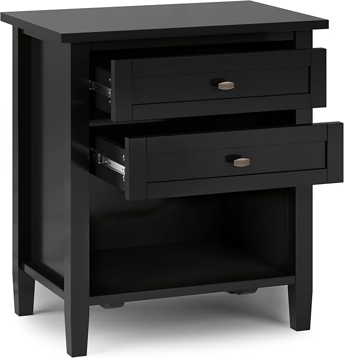SIMPLIHOME Warm Shaker Bedside Table