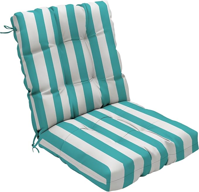 Outdoor Chair Cushion, High Back Soft Seat Pad, Indoor Outside Use,