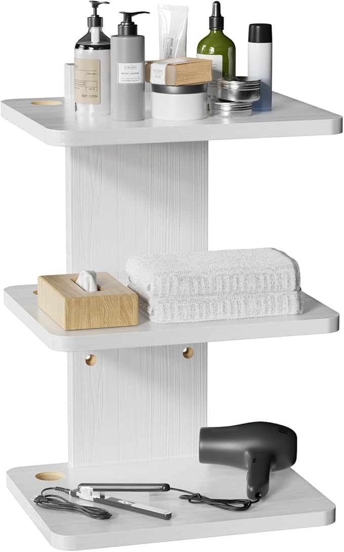 WALI Floating TV Shelf, 3 Tier Projector Shelf