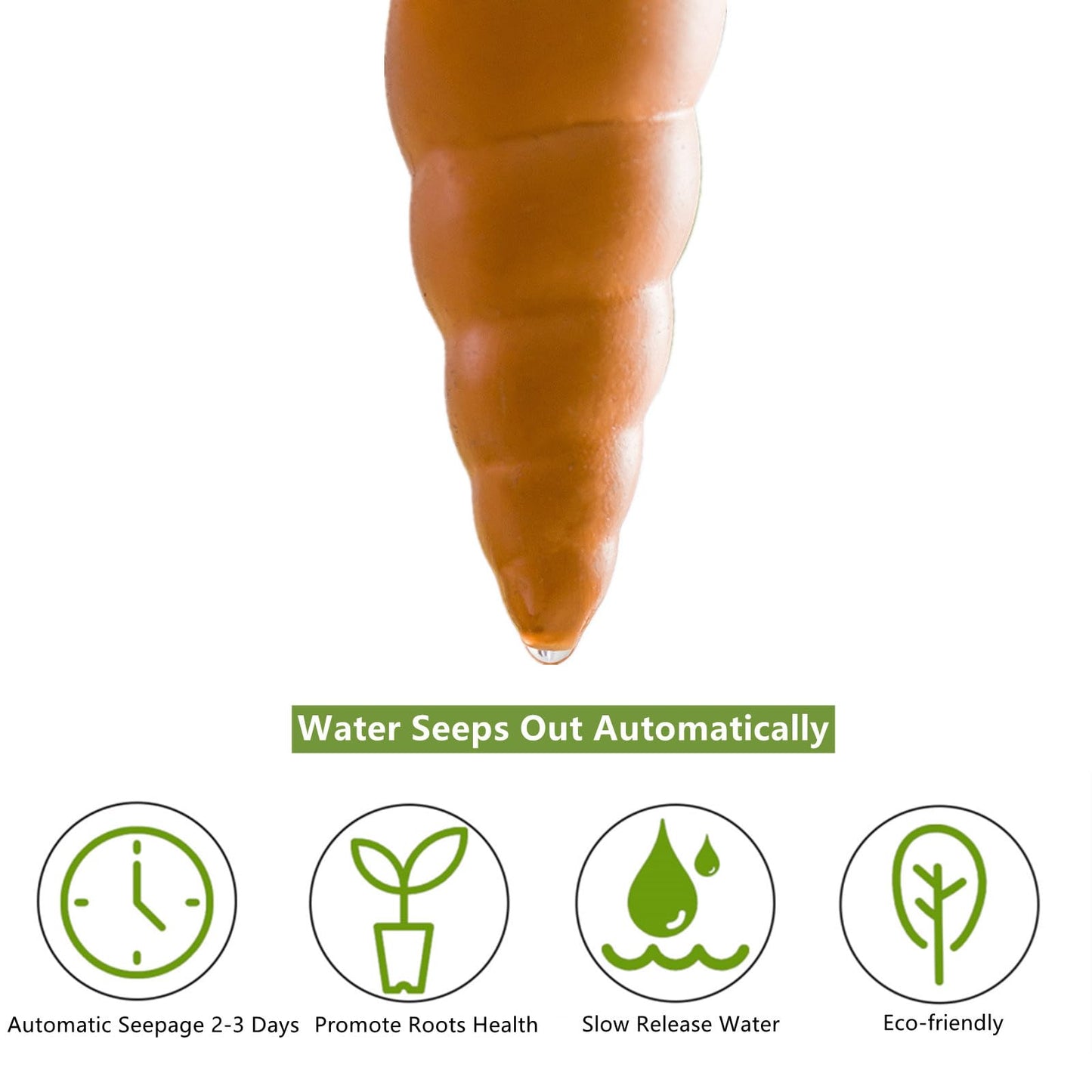 DEAYOU 4 Pack Terracotta Self Watering Spikes, Frog Shaped Plant Watering Stakes, Slow Release Automatic Watering Device Garden Waterer for Indoor and Outdoor Plants, Vacation Plants