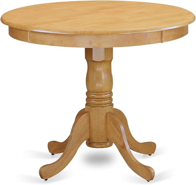East West Furniture ANVA5-OAK-C 5 Piece Dining Room Furniture Set Includes a