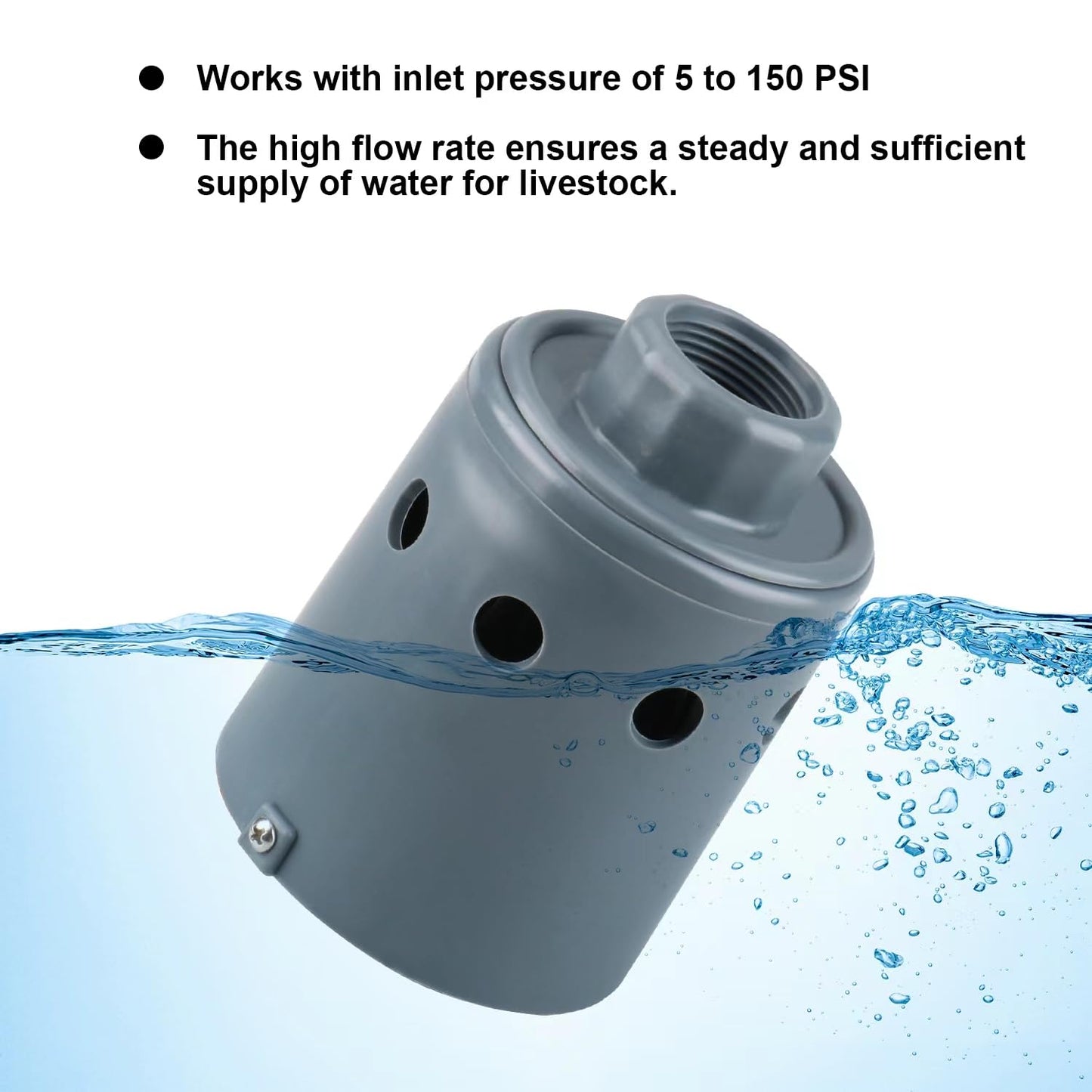 1" Automatic Float Valve Watering System-Ensure Reliable Water Supply, Replace OME 718H Water Trough Float Valve, Cattle Water Tank Float Valve, Livestock Water Tank Float