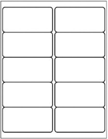 10 Up - Shipping Address Labels - 2" x 4" - 50000 Labels