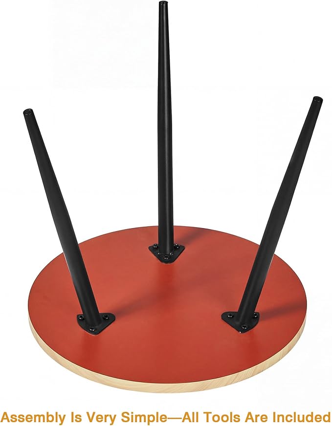 VECELO Modern Side Table, Round Small End Table, Exclusively Designed