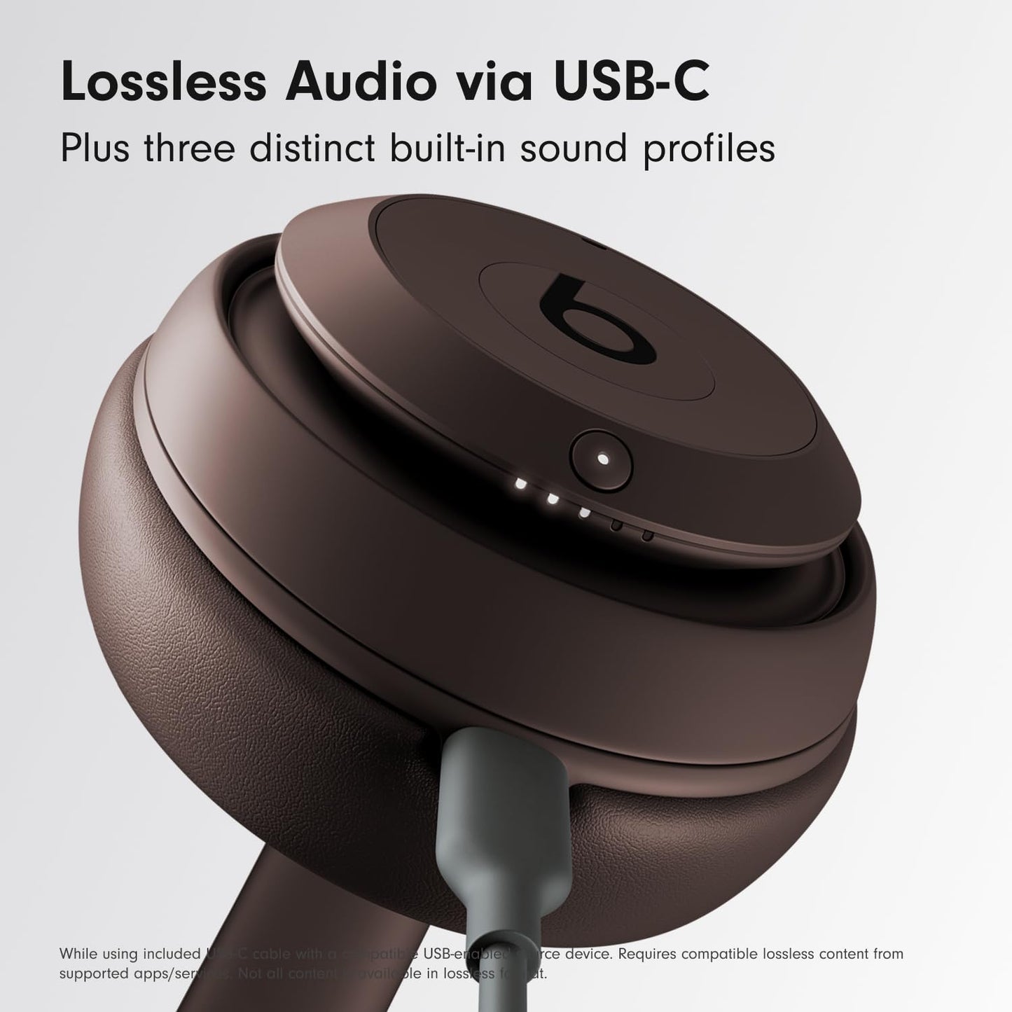 Beats Studio Pro - Premium Wireless Over-Ear Headphones- Up to 40-Hour Battery Life, Active Noise Cancelling, USB-C Lossless Audio, Apple & Android Compatible - Deep Brown