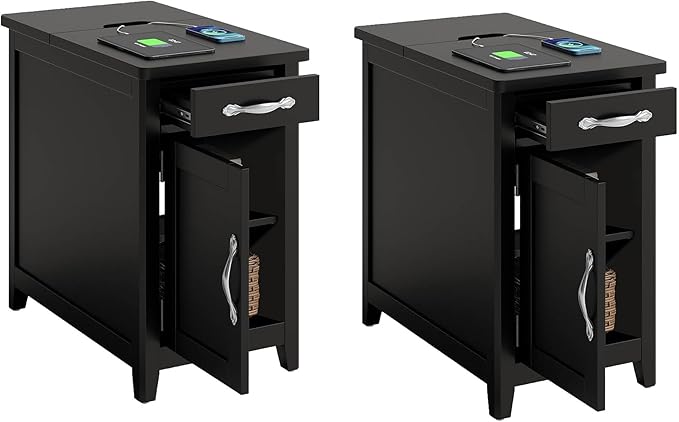 LINSY HOME End Table Set of 2
