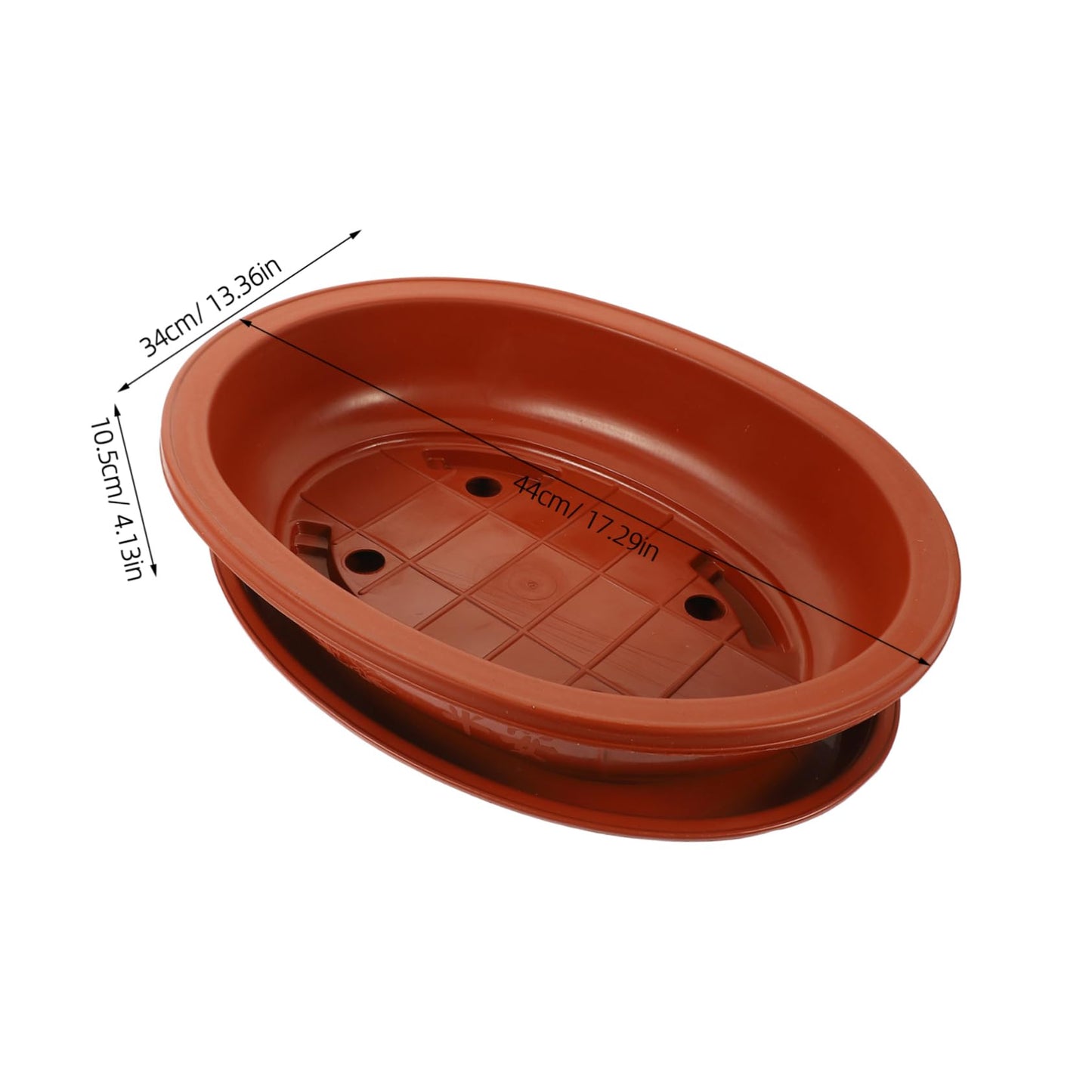 Garneck 1Set Large Oval Bonsai Planting Pot Oval Flower Pot with Tray Plastic Bonsai Planter for Large Flower Pot for Bonsai Trees