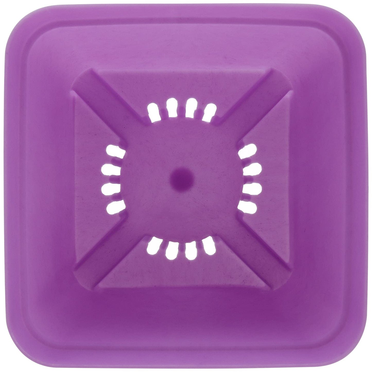 HOIGON 100 Pack 3 Inch Purple Square Nursery Pot, Durable Thickened Plastic Nursery Pots with Drain Holes, Small Square Planting Containers for Flower Tomatoes Basil