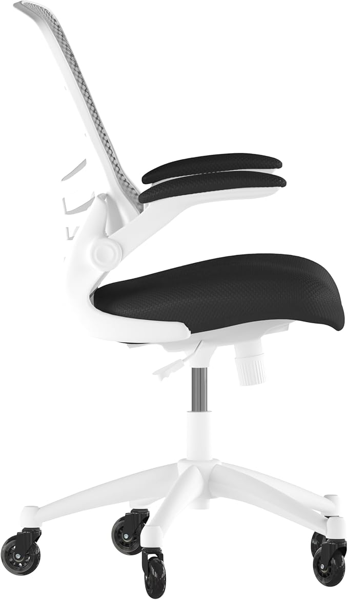 Flash Furniture Kelista Mid-Back Black Mesh Swivel Ergonomic Task Office Chair