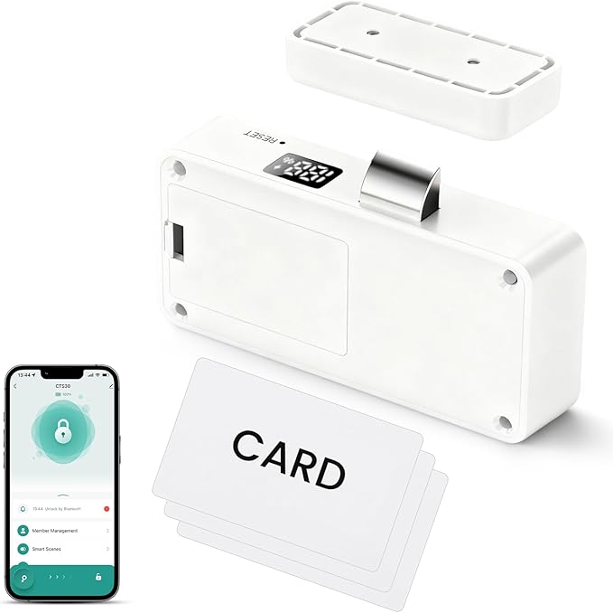 Lokko Smart Hidden Cabinet Lock, Tuya Bluetooth RFID Keyless Drawer Lock