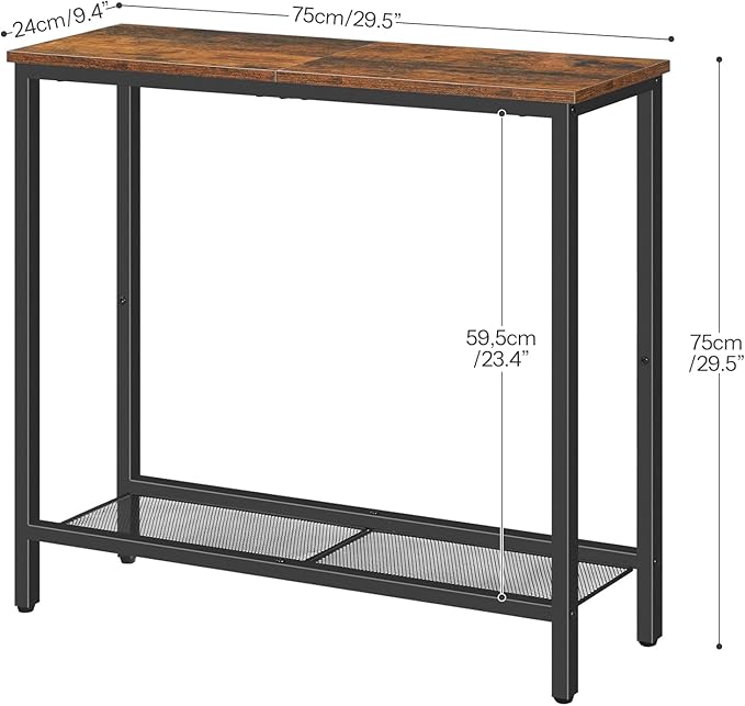 HOOBRO 29.5" Narrow Console Table, Small Entryway Table