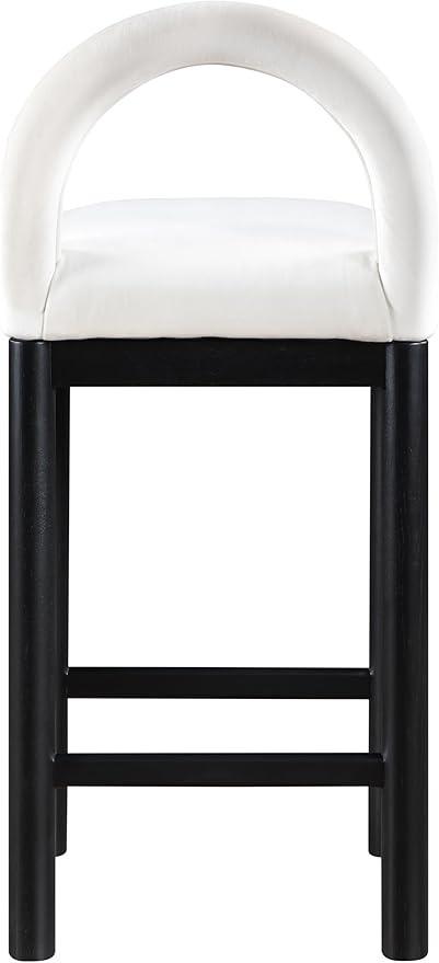 Meridian Furniture 11035Cream-C Conrad Collection Art Deco Counter Stool