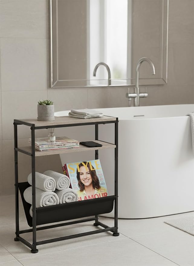 Narrow End Table for Small Spaces