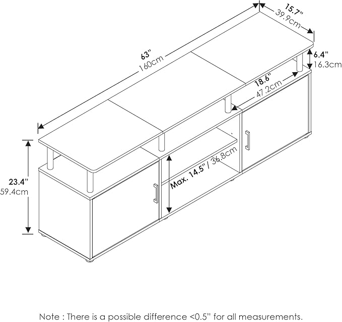 Furinno Jensen Entertainment Center Stand