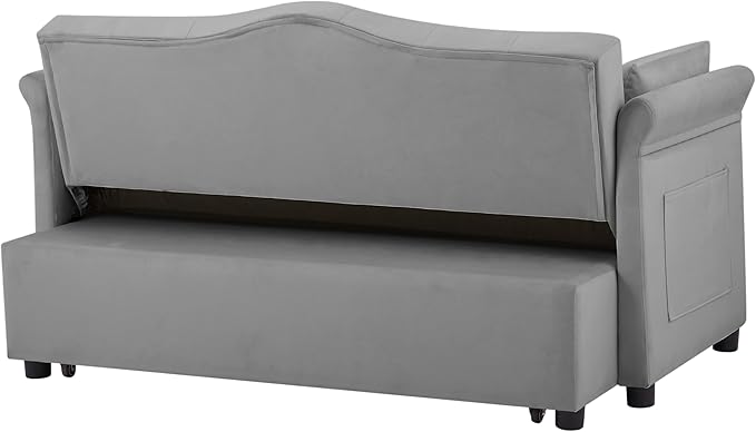 Auvsoce 57'' Convertible Sleeper Sofa Bed