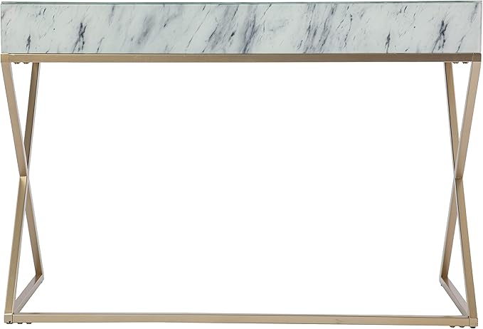 SEI Furniture - Kamblemore Faux Marble Writing Desk - Transitional Design