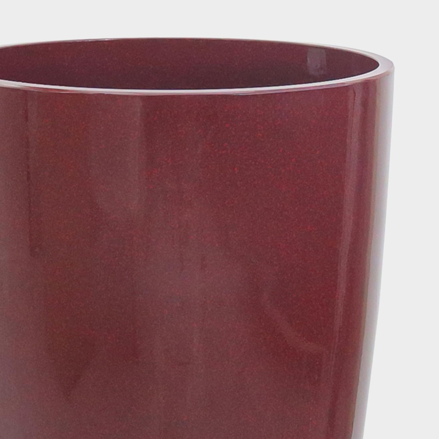 ZMTECH 24 21 12 10 Inch Tall Plant Pots for Indoor & Outdoor Use Set of 4, Large Plastic Planters with Drainage Hole and Saucer for Outside,Front Porch, Patio, Garden, Wine Red