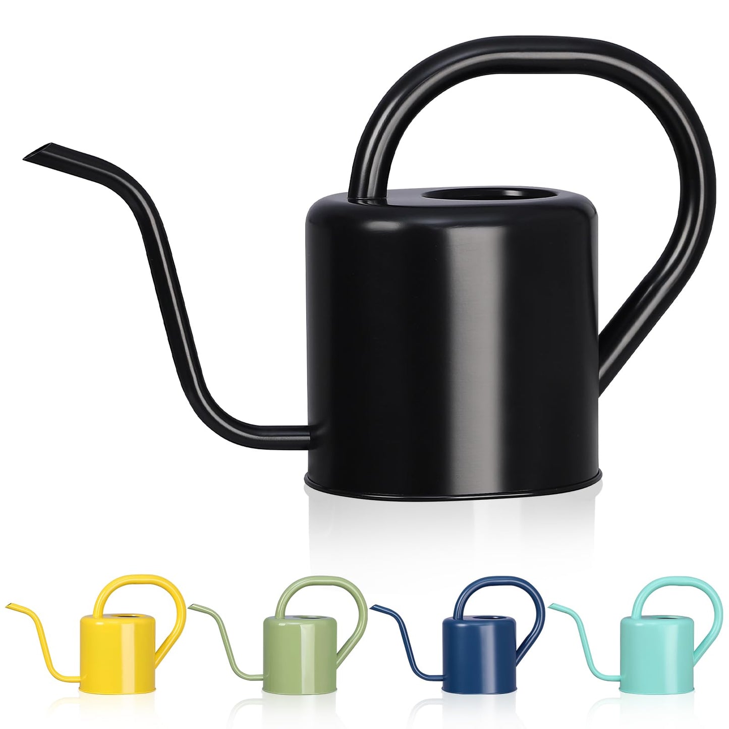 Watering Can, Stainless Steel Watering Can for Indoor & Outdoor Plants, 1L/35oz Long Spout Water Can with Handle, Rust-Proof Plant Watering Pot for House Plants, Garden Flowers