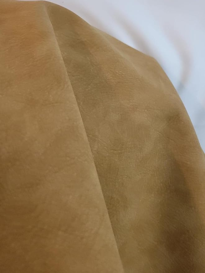 NAT Leathers | Wheat Tumbled Nubuck Calf Soft Faux Vegan Leather PU Peta