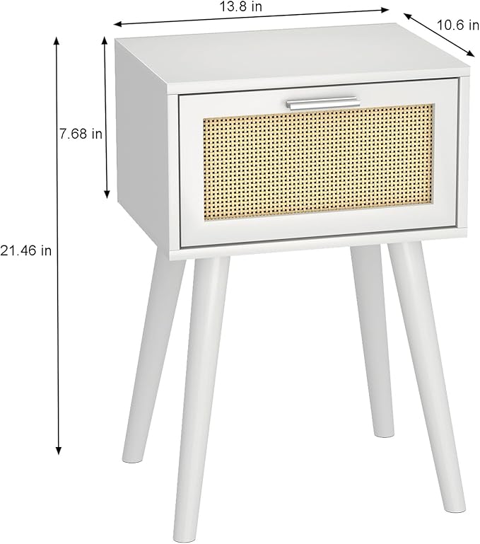 LAATOOREE Table, Nightstand Set of 2