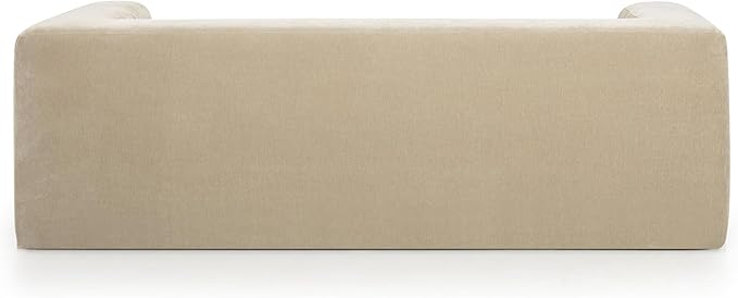 Pemberly Row Contemporary Upholstered Sofa, Upcycled Chenille, Sustainable