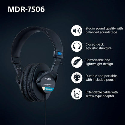 Sony MDR7506 Professional Large Diaphragm Headphone