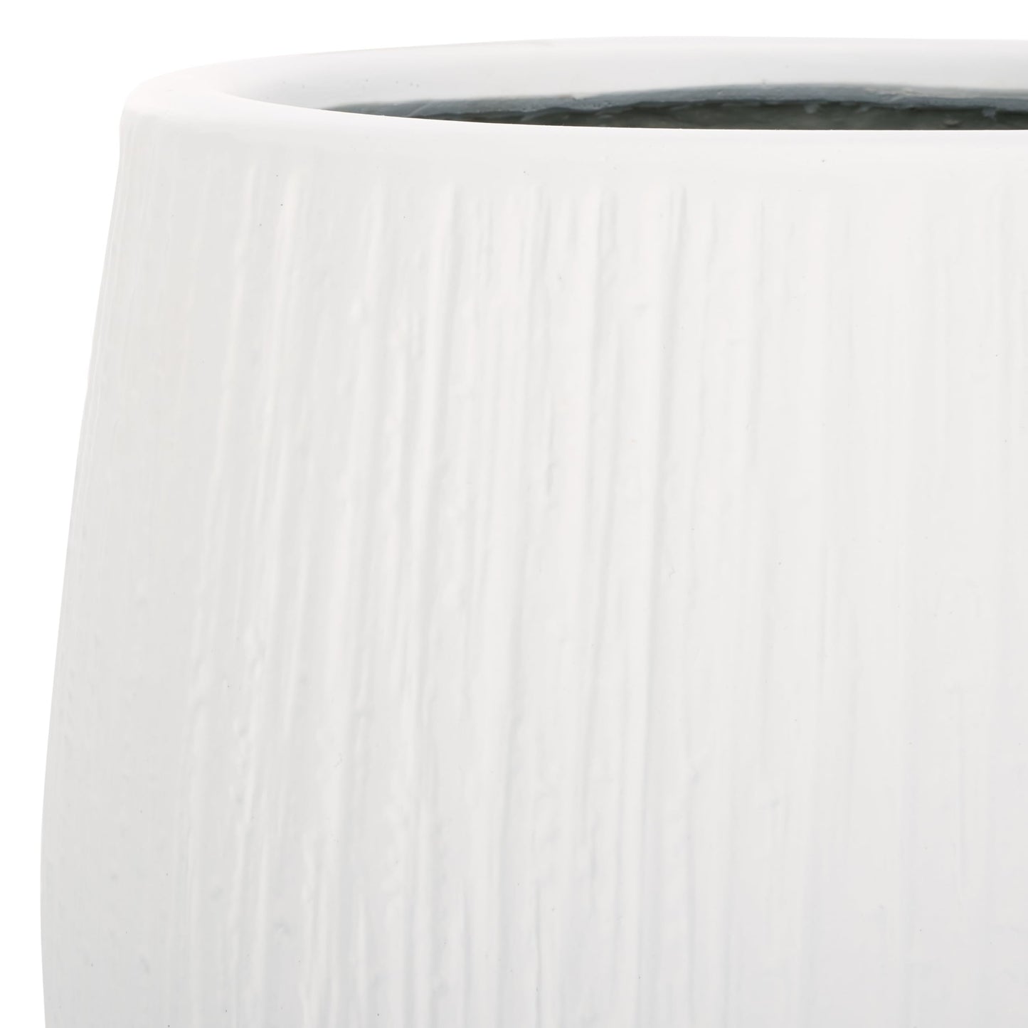 SAFAVIEH Outdoor - Francia White Concrete Ficonstone Planter Pot with Drainage Hole, Frost Resistant Garden Planter for Patio, Deck, Indoor Outdoor Use, 15.7" W x 15.7" D x 14" H (PAT1523C)