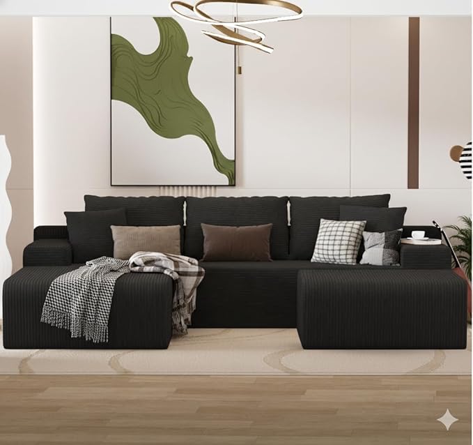 105" Convertible Sectional Couch