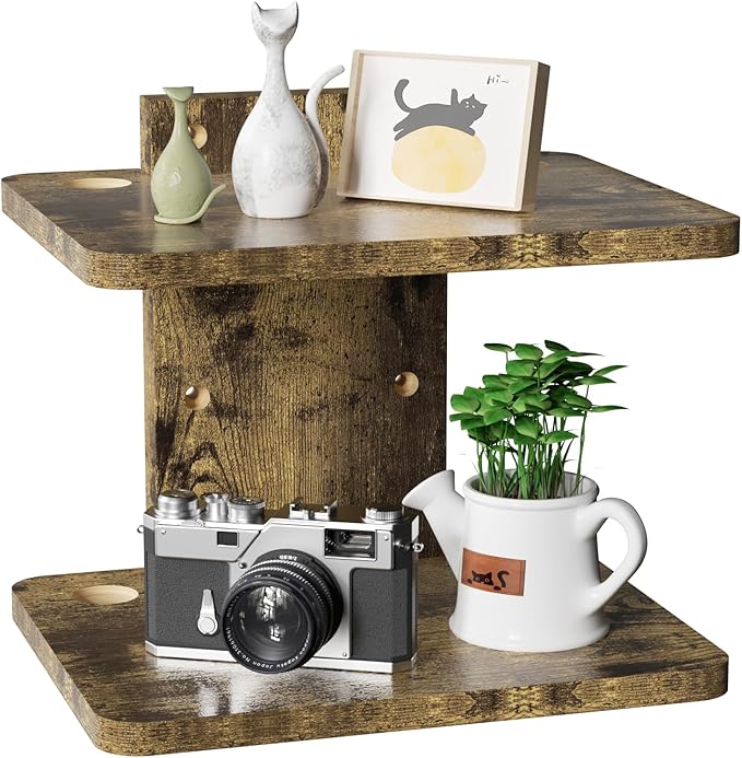 WALI Floating TV Shelf, 2 Tier Projector Shelf