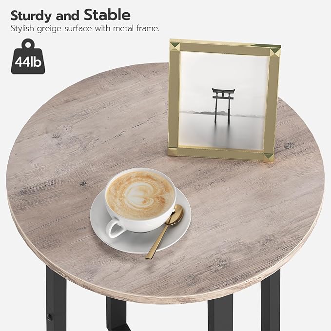 HOOBRO Side Table, Round End Accent Table