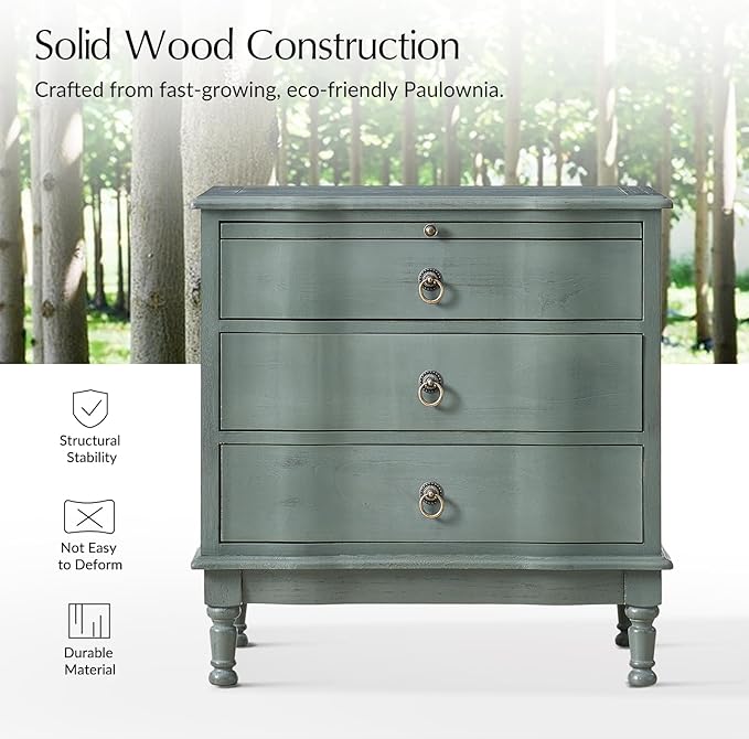 HULALA HOME Solid Wood End Table