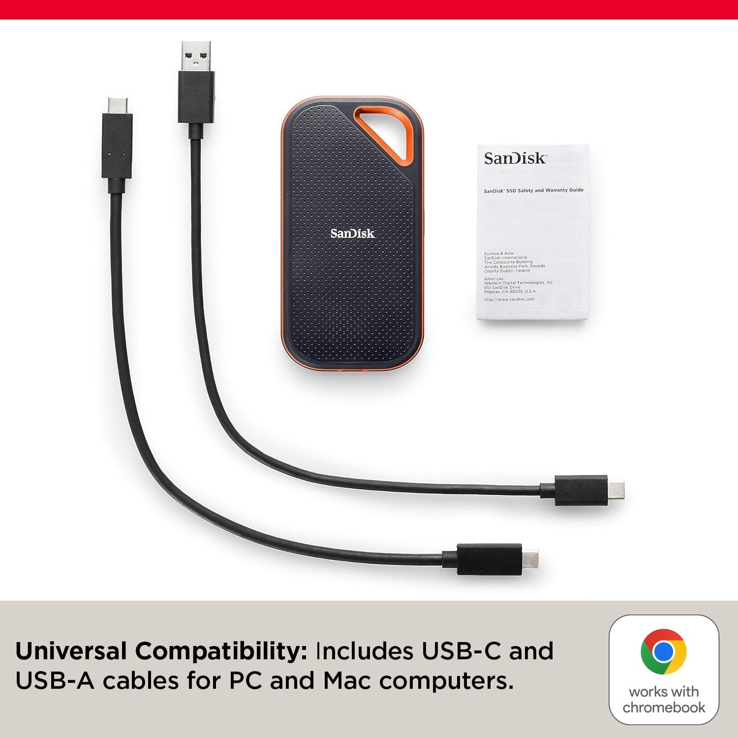 SanDisk 4TB Extreme PRO Portable SSD - Up to 2000MB/s - USB-C, USB 3.2 Gen 2x2, IP65 Water and Dust Resistance, Updated Firmware - External Solid State Drive - SDSSDE81-4T00-G25