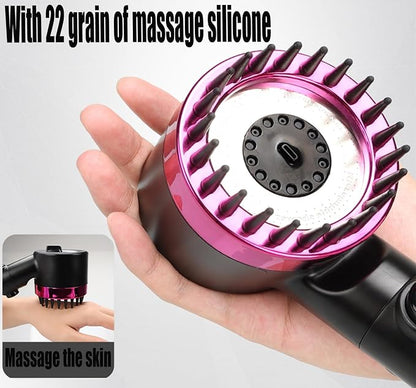 High Pressure Handheld Shower Head High Pressure Shower Heads- High Flow Even with Low Water Pressure - Hand Held Showerhead Set with 59″Replacement Hose/Bracket and Cotton Filters (Black)