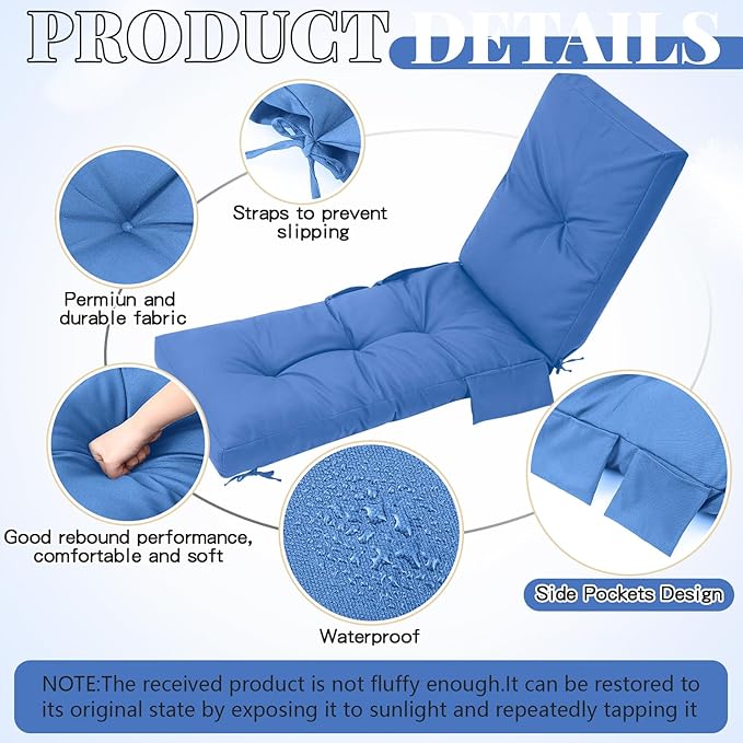Kigley Outdoor Chaise Lounge Cushions