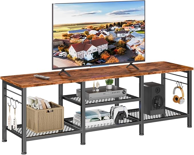 Furologee TV Stand for TVs up to 65 Inch, Entertainment Center