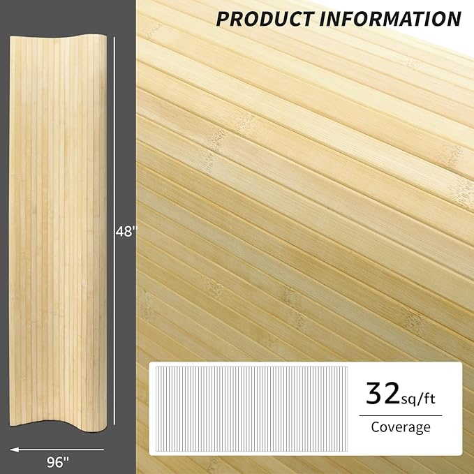 Art3d Natural Bamboo Wall Panel